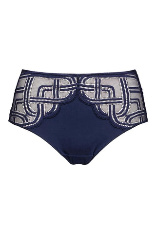 Tanga cintura subida Elise - Azul-marinho