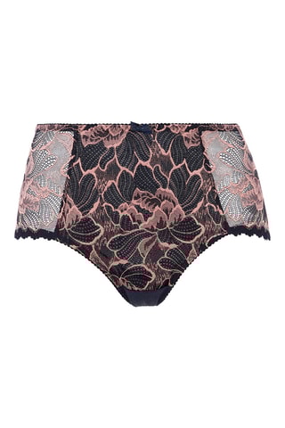 Shorties cintura subida Capucine - Azul-marinho