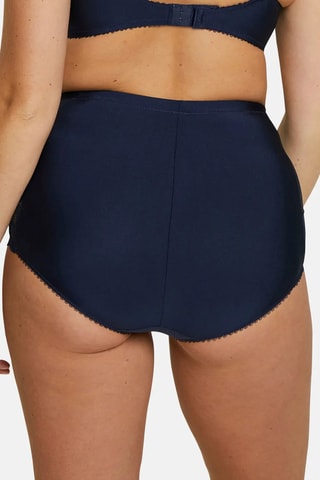 Shorties cintura subida Ariane - Azul-marinho