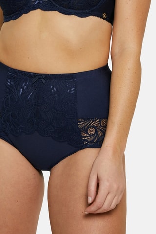 Shorties cintura subida Ariane - Azul-marinho