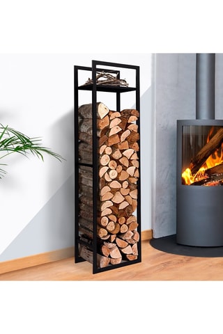 Suporte de lenha com prateleiras - 45 x 30 x 170 cm - 170 cm