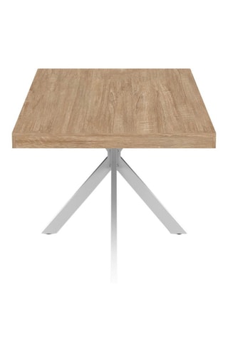 Mesa Brixton - Imitação madeira e branco