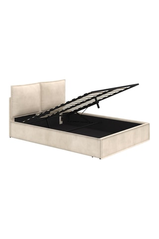 Cama com arrumação com sommier Lilou - Área de deitar 140 x 190 cm