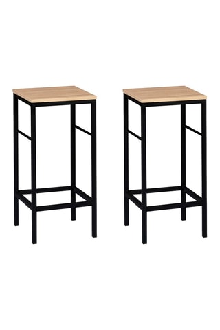 2 bancos de bar Memphis - 32 x 67 x 32 cm