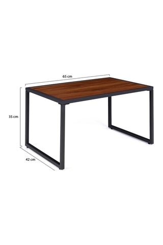 Conjunto de jardim Ozéa 4 lugares em aço cinzento e corda