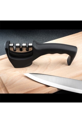 Aiguiseur en acier inoxydable - 3 têtes d'aiguisage