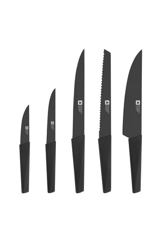 Bloc de 5 couteaux en acier inoxydable Edge