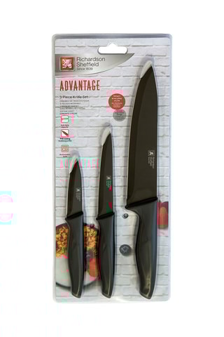 3 couteaux en acier inoxydable 13/0 Advantage