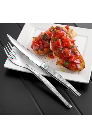 6 couteaux à steak en acier inoxydable Jet Styl