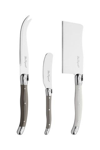 Coffret en bois avec 3 couverts de service à fromage Tradition