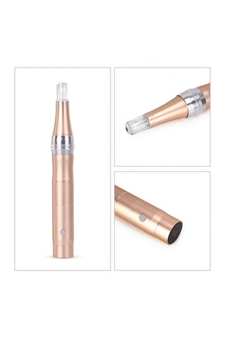 Stylo microneedling pour le visage Doré