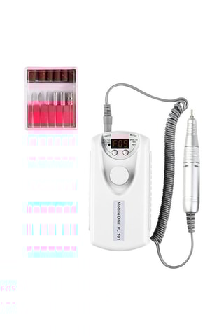 Kit ponceuse à ongles portatif - 6 têtes