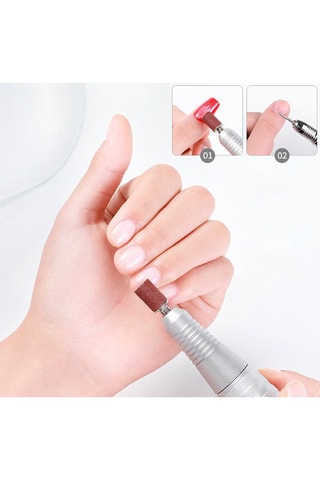 Kit ponceuse à ongles portatif - 6 têtes