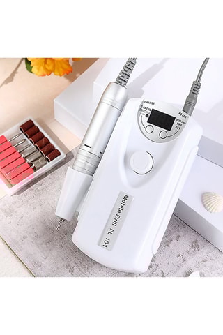 Kit ponceuse à ongles portatif - 6 têtes