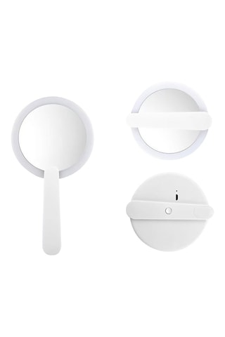 Miroir pliant lumineux à LED - Blanc