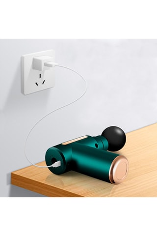 Mini pistolet de massage musculaire - Vert et doré