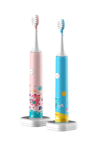 Brosse à dents électrique pour enfants avec batterie rechargeable et têtes