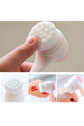 Brosse double face multifonction pour le visage