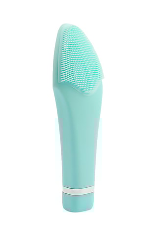 Brosse exfoliante et masseur visage en silicone - Turquoise