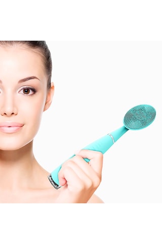 Brosse nettoyante et vibrante pour le visage - Turquoise