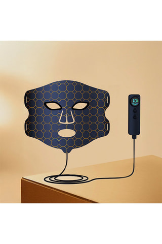 Masque facial traitement lumière LED télécommandé en silicone