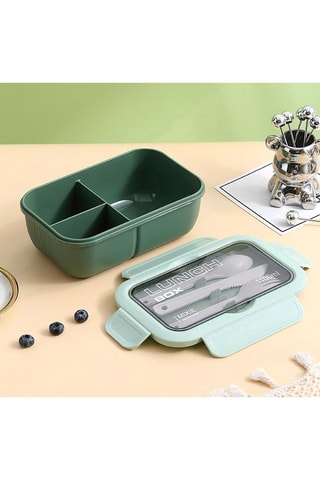 Boîte à lunch avec bol - 21 x 13 x 7,5 cm