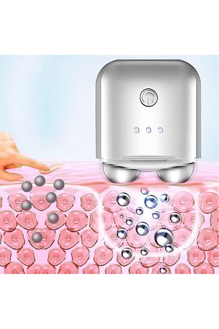 Appareil de massage à ultrasons pour le visage - Argenté