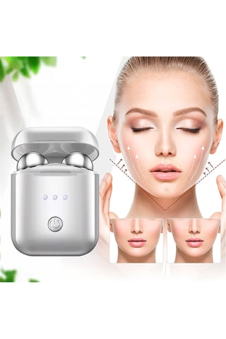 Appareil de massage à ultrasons pour le visage - Argenté