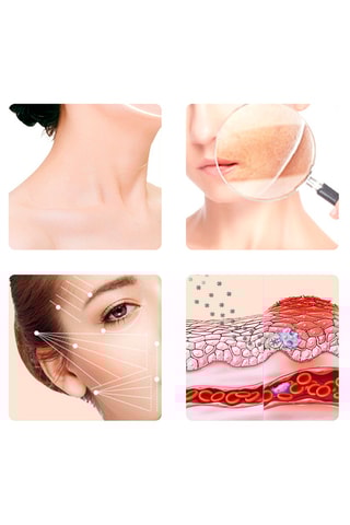 Appareil de massage à ultrasons pour le visage - Blanc