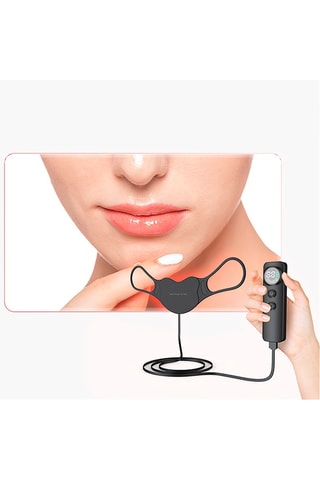 Masque pour les lèvres avec lumière LED - Noir