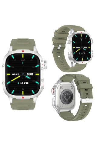 Montre connectée - Compatible Android et IOS - Kaki