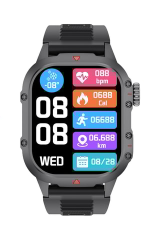 Montre connectée - Compatible Android et IOS - Noir