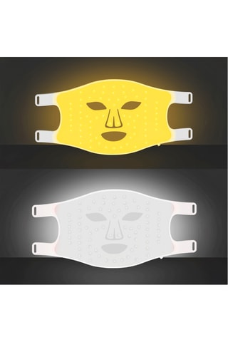 Masque facial avec lumière LED - Blanc