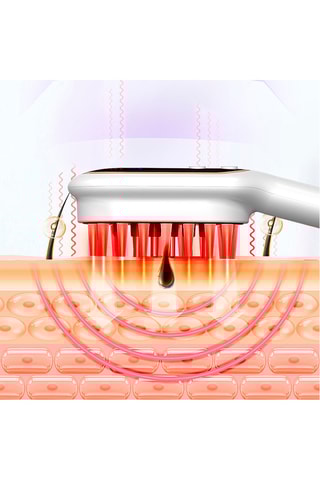 Peigne avec lumière LED - Blanc