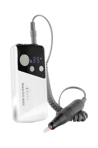 Ponceuse à ongles électrique - Argenté et noir