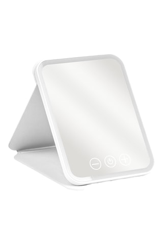 Miroir de maquillage avec lumière LED - Blanc