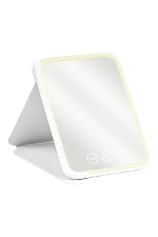 Miroir de maquillage avec lumière LED - Blanc