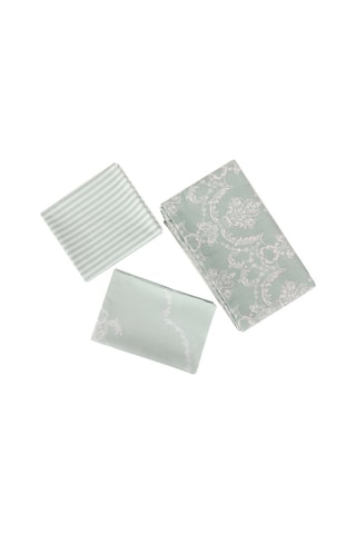 Colcha Pure Verde-água e branco