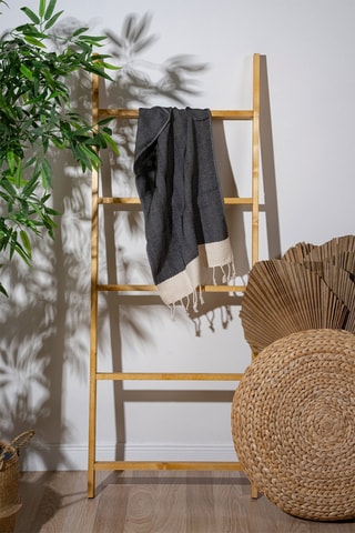 Toalha de mãos Baliksirti - Preto - 40 x 100 cm