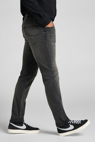 Calças de ganga direitas Preto