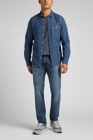 Calças de ganga direitas Azul-marinho