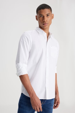 Camisa regular - Branco