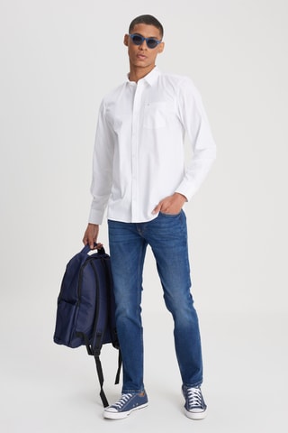 Camisa regular - Branco