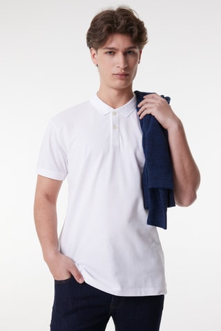 Polo regular - Branco
