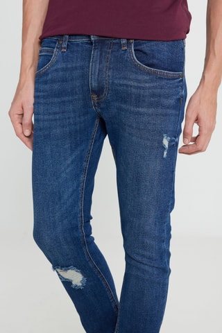 Calças de ganga slim L719 Luke - Azul