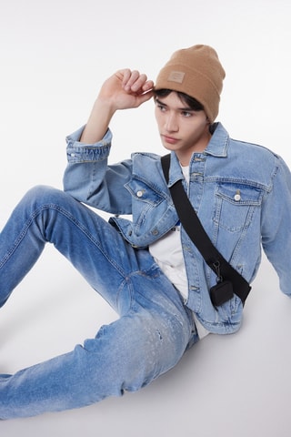 Calças de ganga slim L719 Luke - Azul-claro