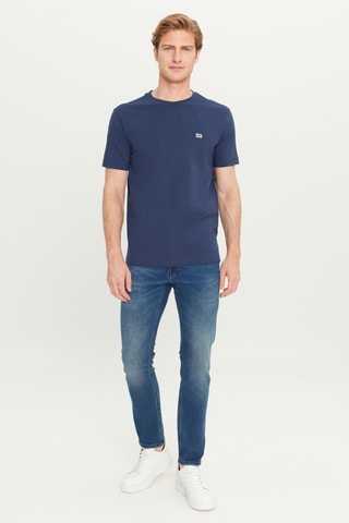 Calças de ganga slim L719 Luke - Índigo