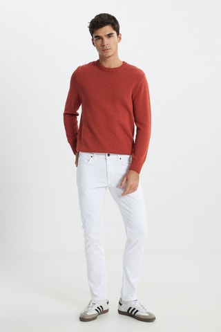 Calças de ganga slim L719 Luke - Branco