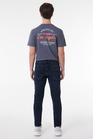 Calças de ganga slim L719 Luke - Azul-escuro
