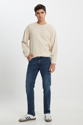 Calças de ganga regular L707 Daren - Azul-escuro